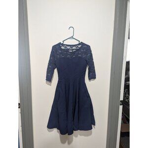 GOWN TOWN Vintage Classic Retro Fitted Swing Skirt Audrey Hepburn Dress